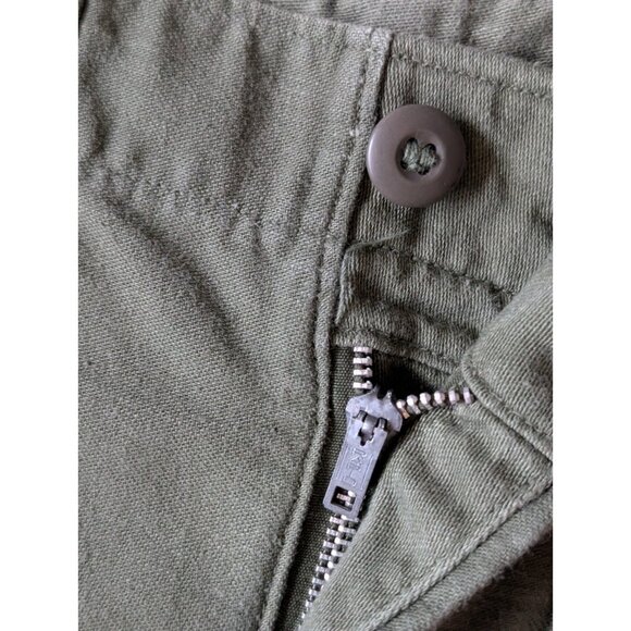 Vintage OG-107 Sateen Trousers US Military Rapid Zip 1970 Straight Leg 28x30 - Picture 4 of 8